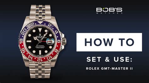 rolex gmt set time|how to adjust rolex time.